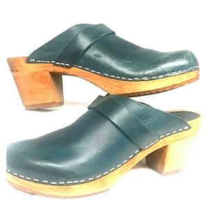 Sanita original Danish clog ,W 6.5-7 US teal(W2P)